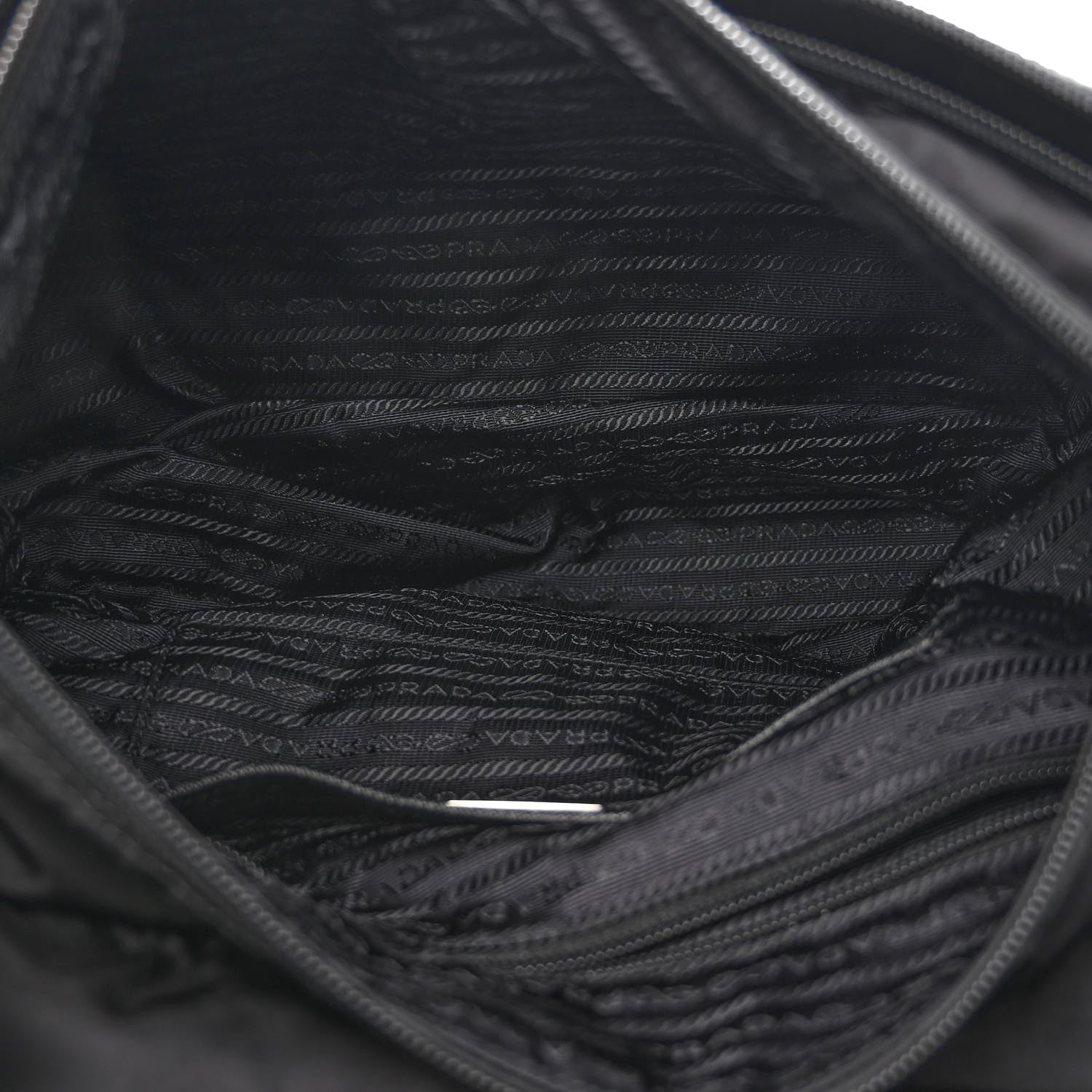 Prada Nylon Vela Messenger Bag Black 5 of 9