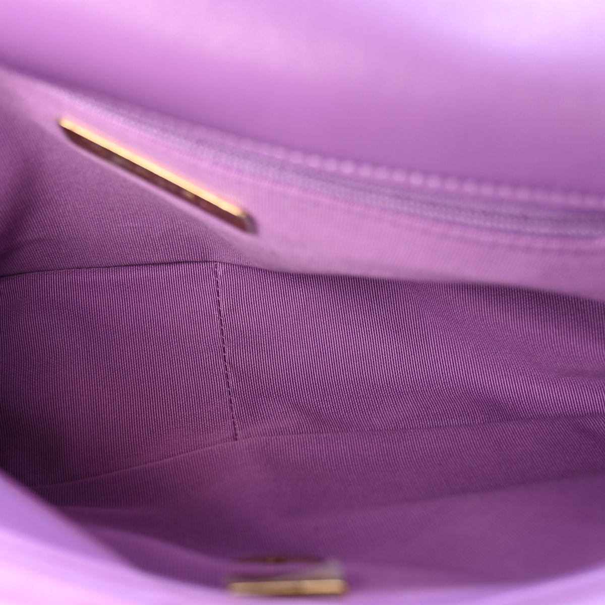 Chanel Lambskin Quilted Medium Chanel 19 Flap Purple 5 of 10