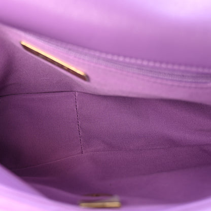 Chanel Lambskin Quilted Medium Chanel 19 Flap Purple 5 of 10