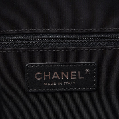 Chanel Calfskin Quilted Feather Weight Bowling Bag Black 7 of 15