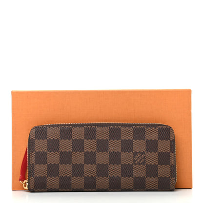 Louis Vuitton Damier Ebene Clemence Wallet Cherry 7 of 7