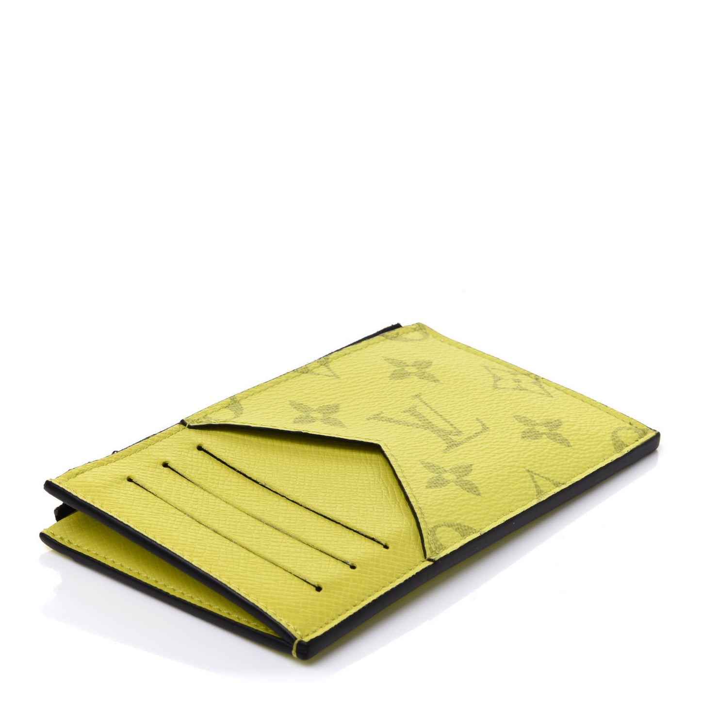 Monogram Taiga Coin Card Holder Yellow