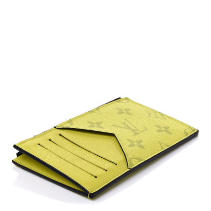 Louis Vuitton Monogram Taiga Coin Card Holder Yellow 4 of 7