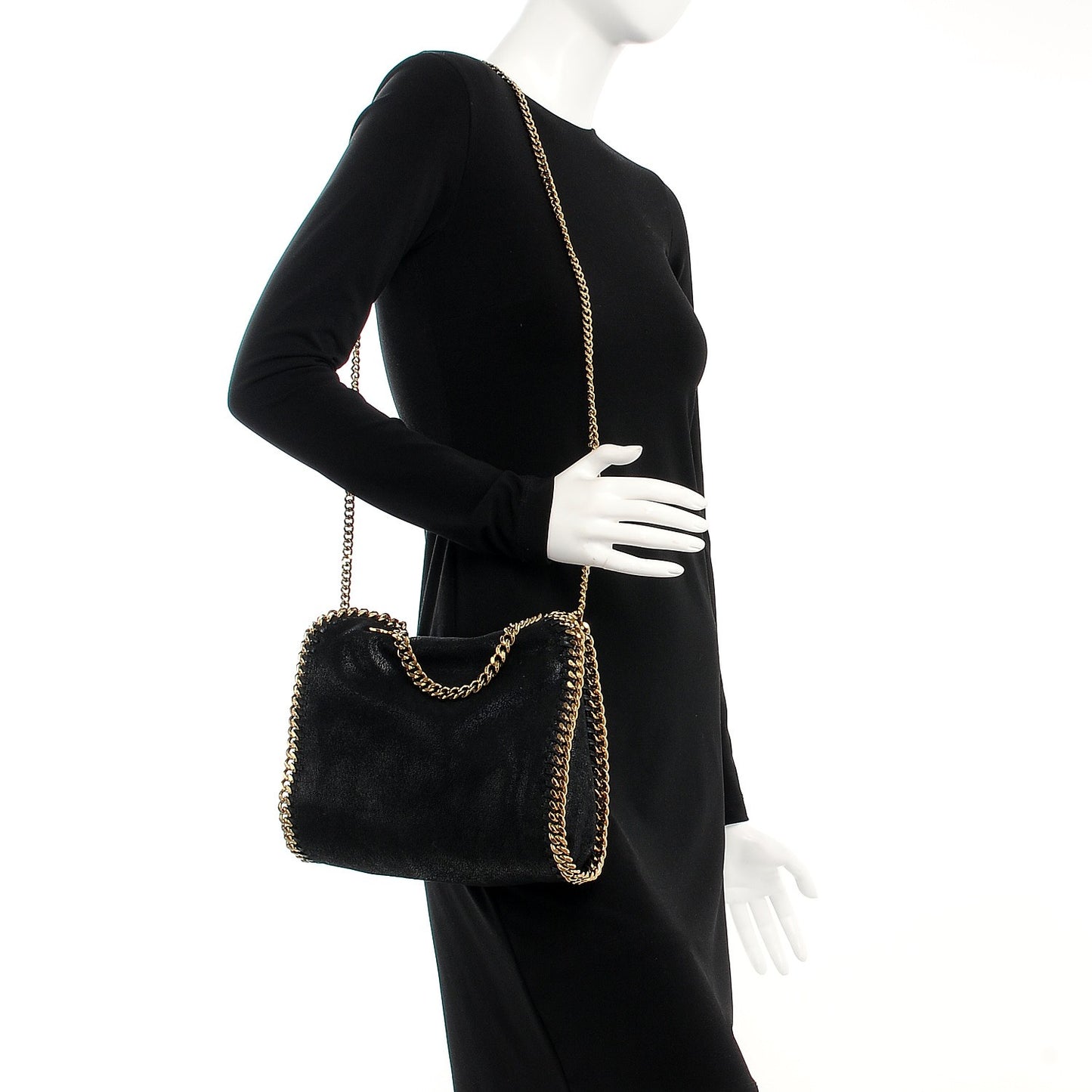 Shaggy Deer Mini Falabella Tote Black