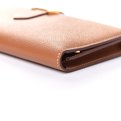 Hermes Epsom Bearn Gusset Wallet Gold 9 of 11