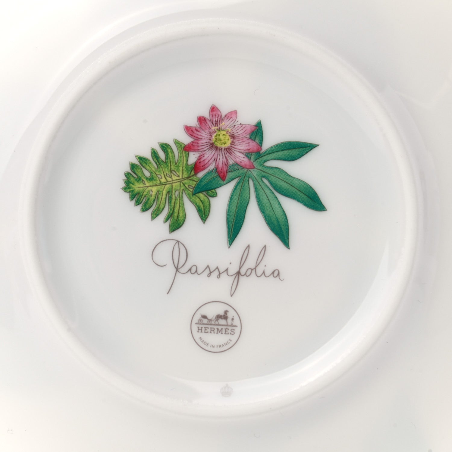 Hermes Porcelain Passifolia Dessert Plate Set of 2 5 of 6