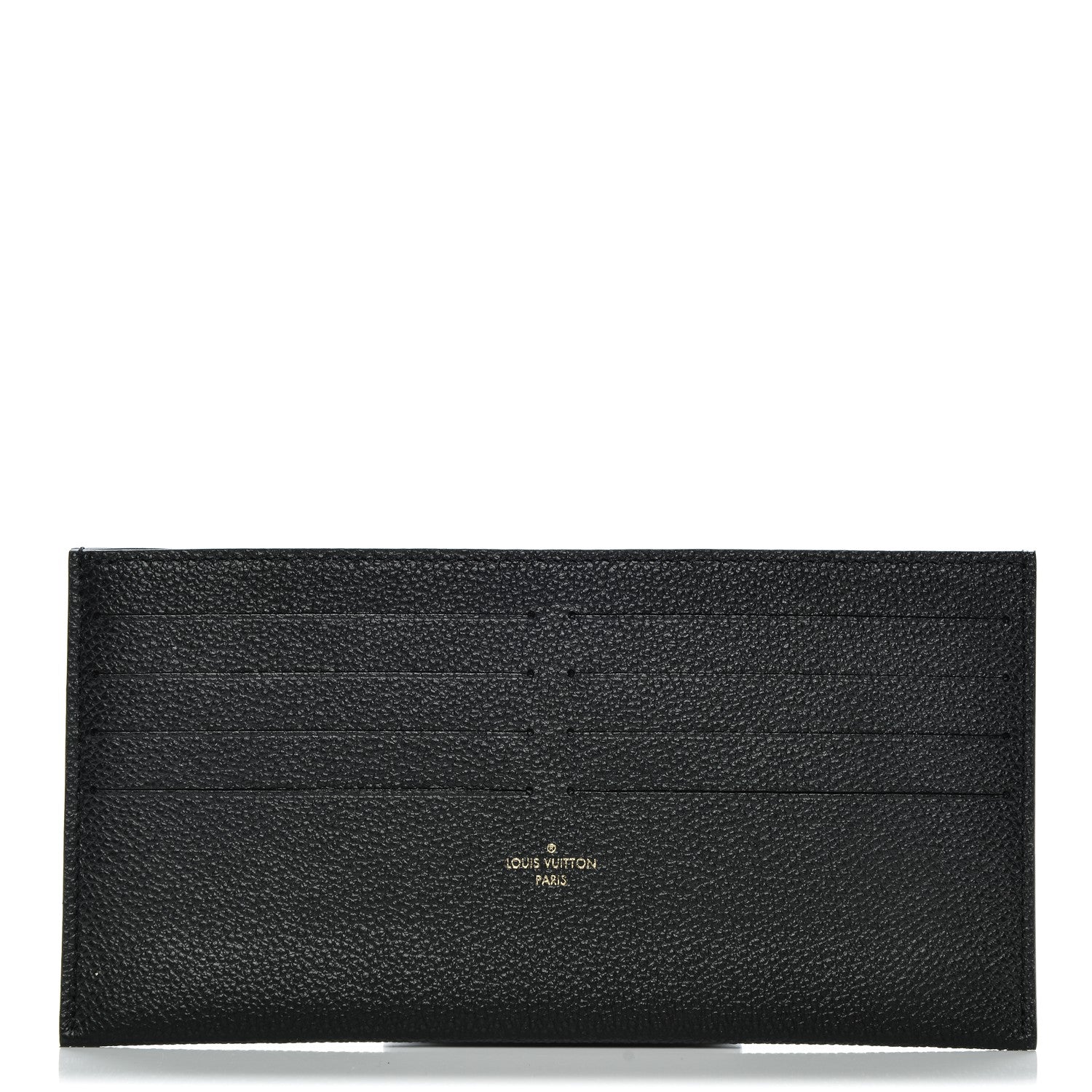 Louis Vuitton Calfskin Felicie Chain Wallet Card Holder Insert Black 1 of 6