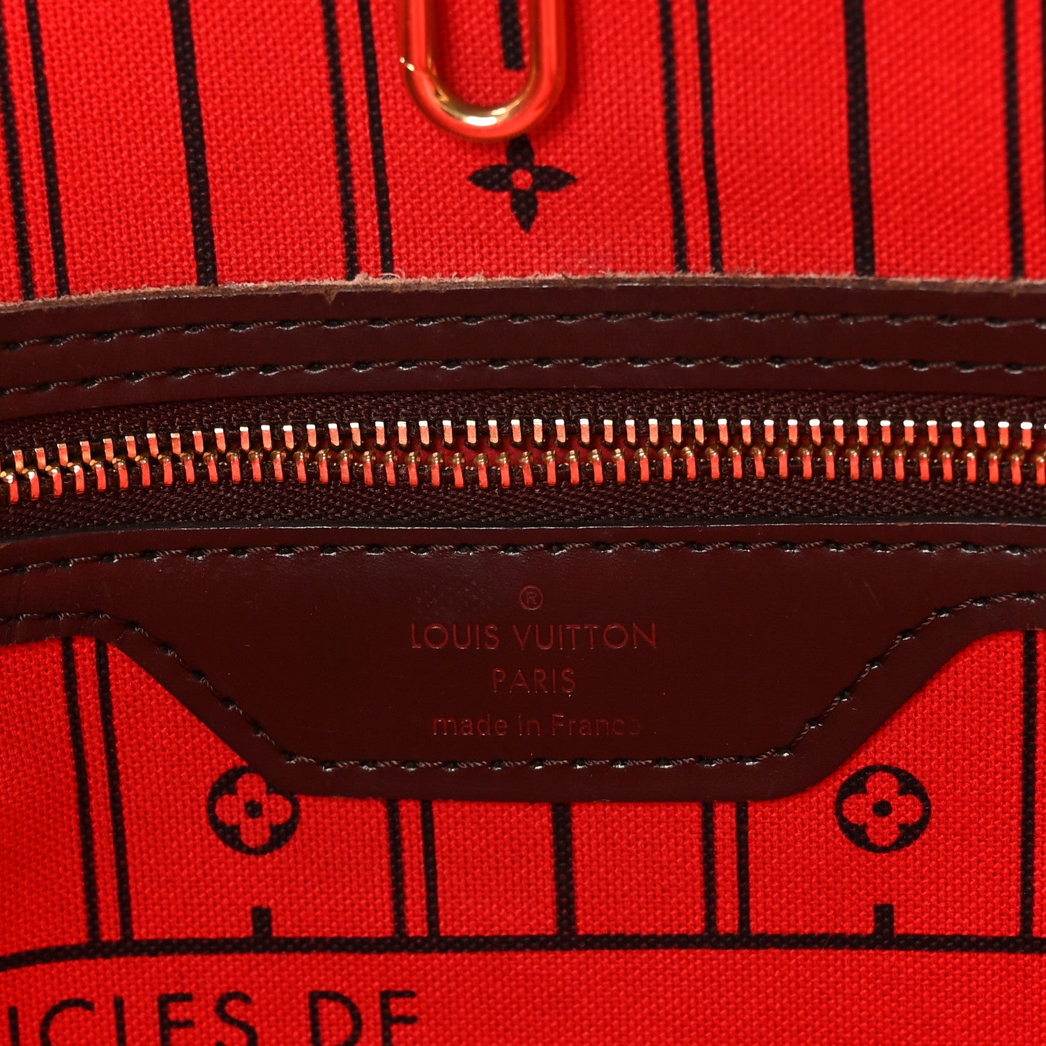 Louis Vuitton Damier Ebene Neverfull MM 6 of 9