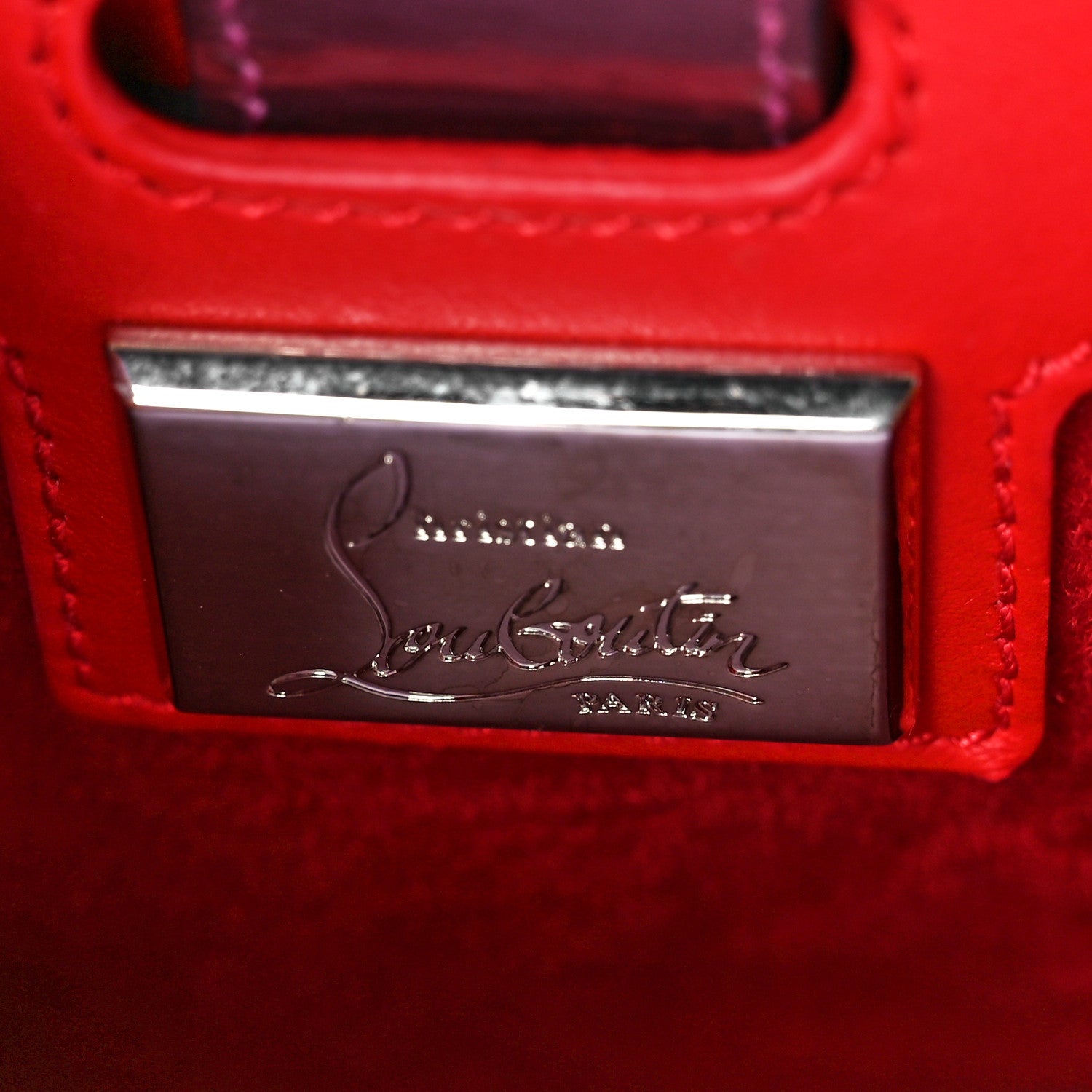 Christian Louboutin Calfskin Crystal Nano Paloma Rainbow 6 of 10