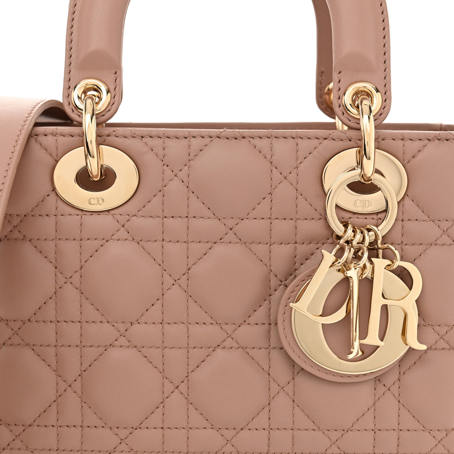 Christian Dior Lambskin Cannage Small My ABCDior Lady Dior Fard 8 of 10