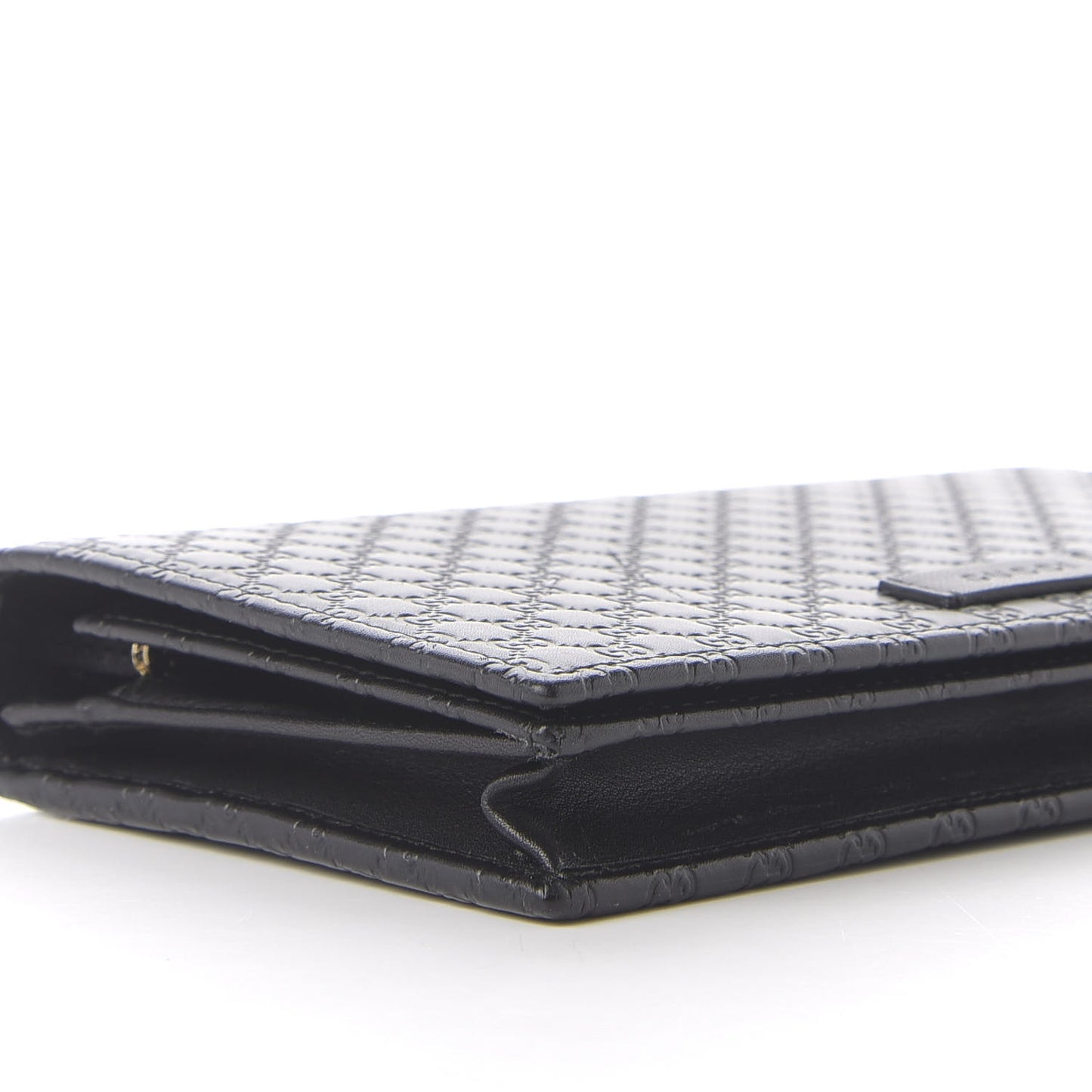 Microguccissima Crossbody Wallet Black