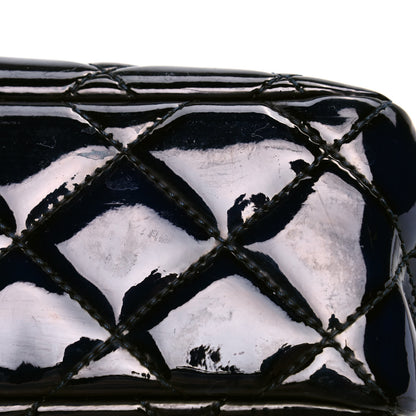 Chanel Patent Quilted Large Coco Shine Flap Navy 8 of 12