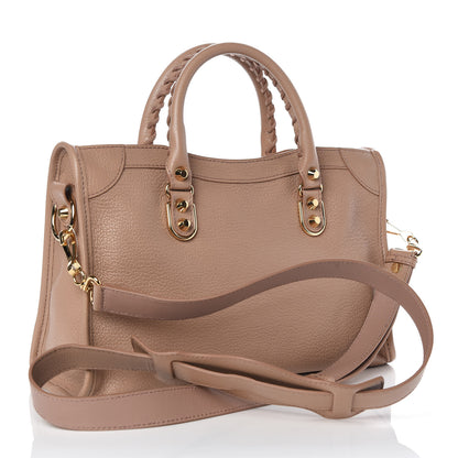 Balenciaga Chevre Gold Metallic Edge Hardware S City Rose Des Sables 3 of 9