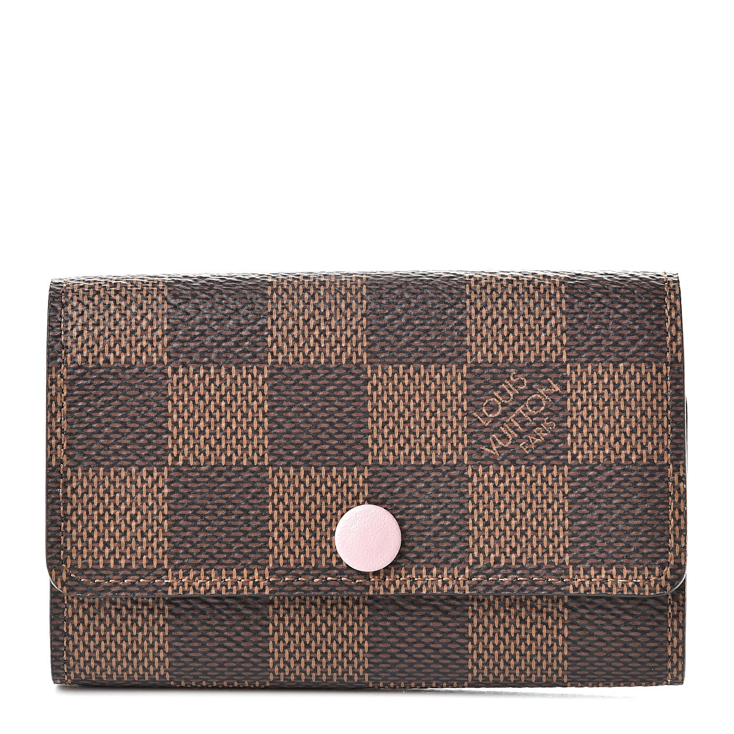 Louis Vuitton Damier Ebene Multicles 6 Key Holder Rose Ballerine 1 of 8