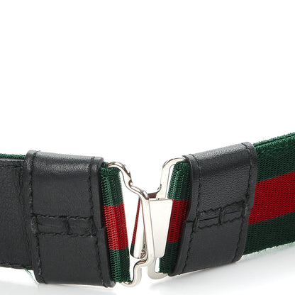 Gucci Elastic Web Bee Belt 95 38 5 of 6