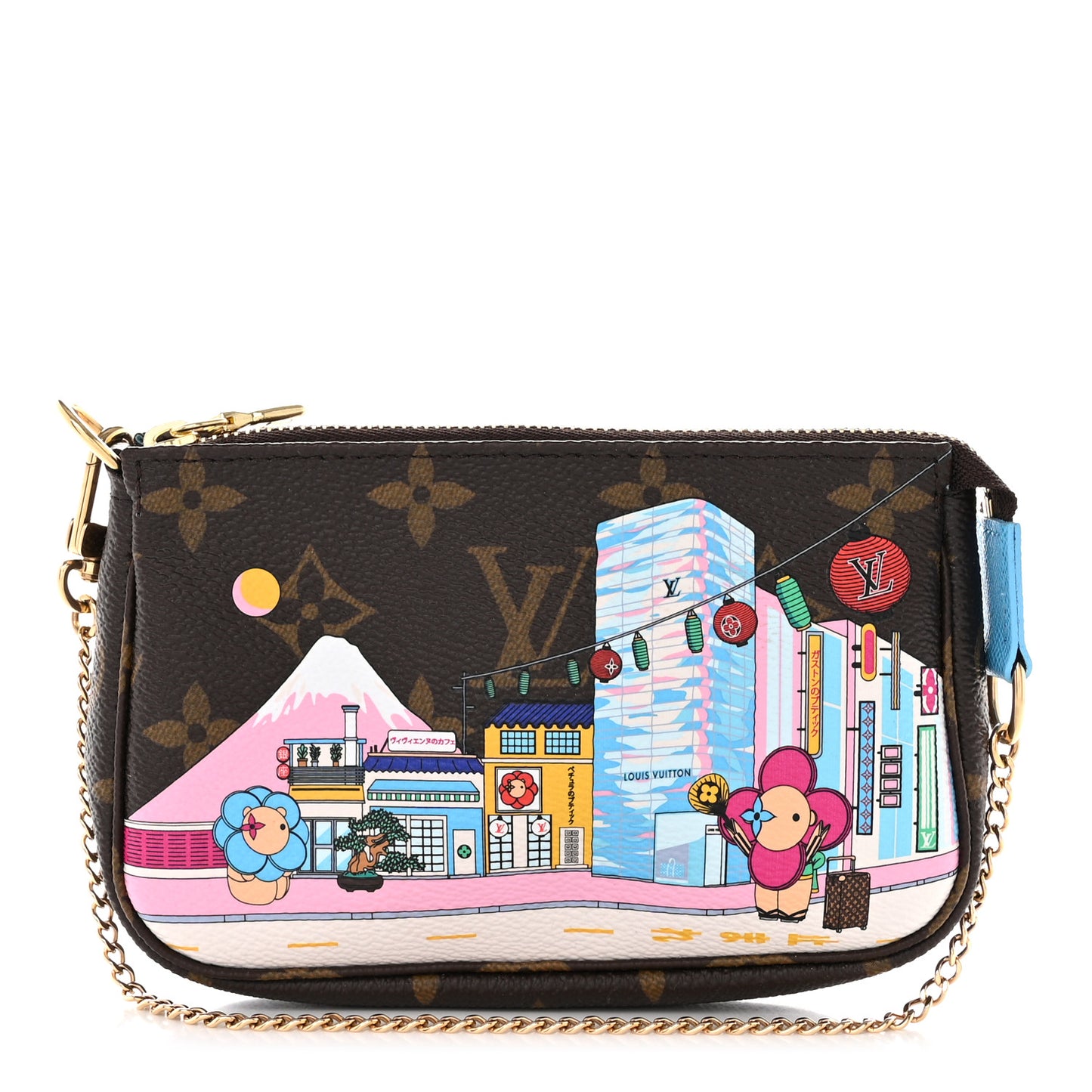 Monogram 2022 Christmas Animation Toyko Mini Pochette Accessories Blue