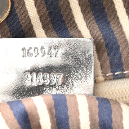 Gucci Metallic Monogram Medium New Britt Hobo Silver 6 of 9