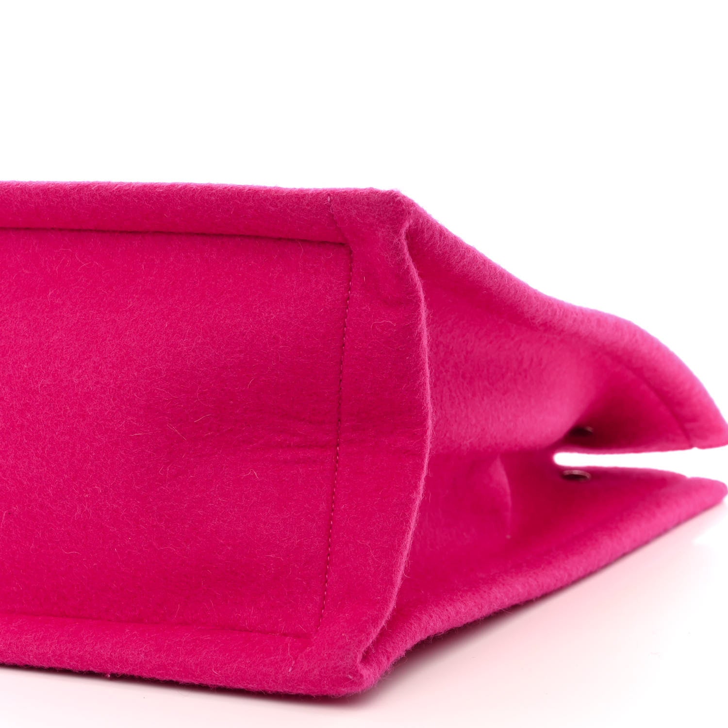 Saint Laurent Wool Rive Gauche Tote Fuchsia 10 of 10