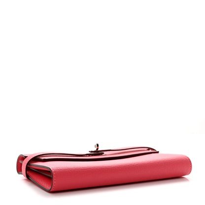 Hermes Chevre Mysore Kelly Longue Wallet Rose Azalee 4 of 8
