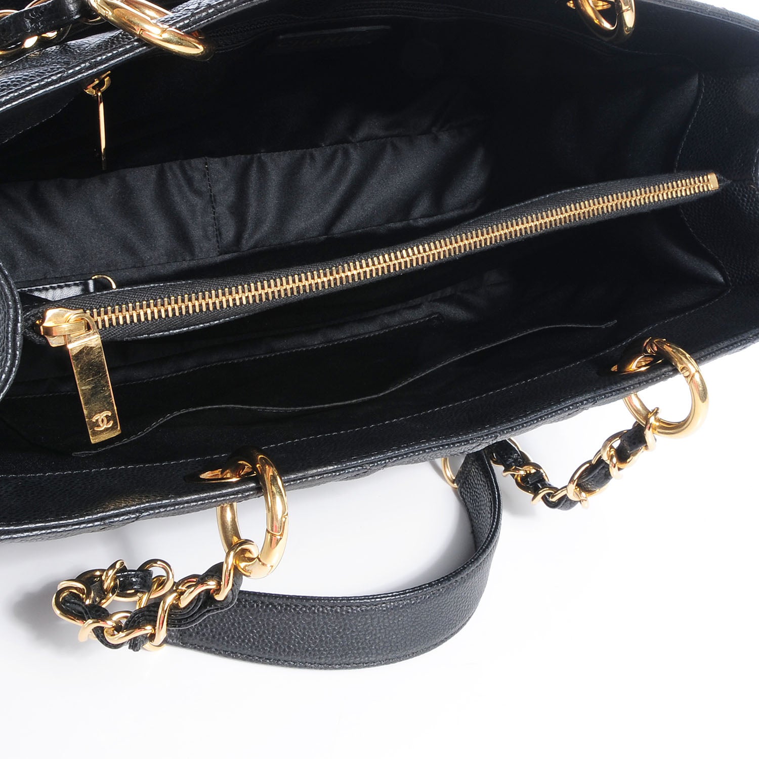 Chanel Caviar Grand Shopping Tote GST Black 5 of 7