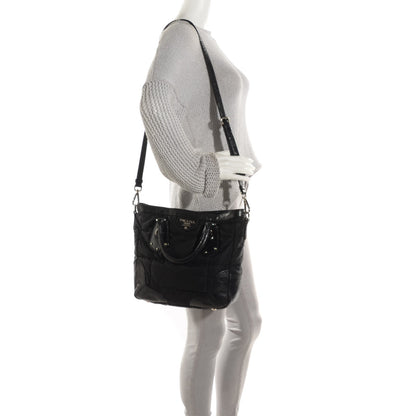 Prada Tessuto Nylon Quilted Tote Nero Black 2 of 9