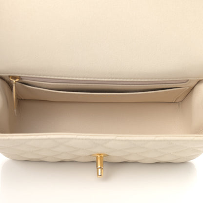 Chanel Caviar Quilted Mini Top Handle Rectangular Flap Beige 5 of 9