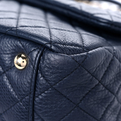 Chanel Calfskin Quilted Small XXL Travel Flap Bag Navy 9 of 16
