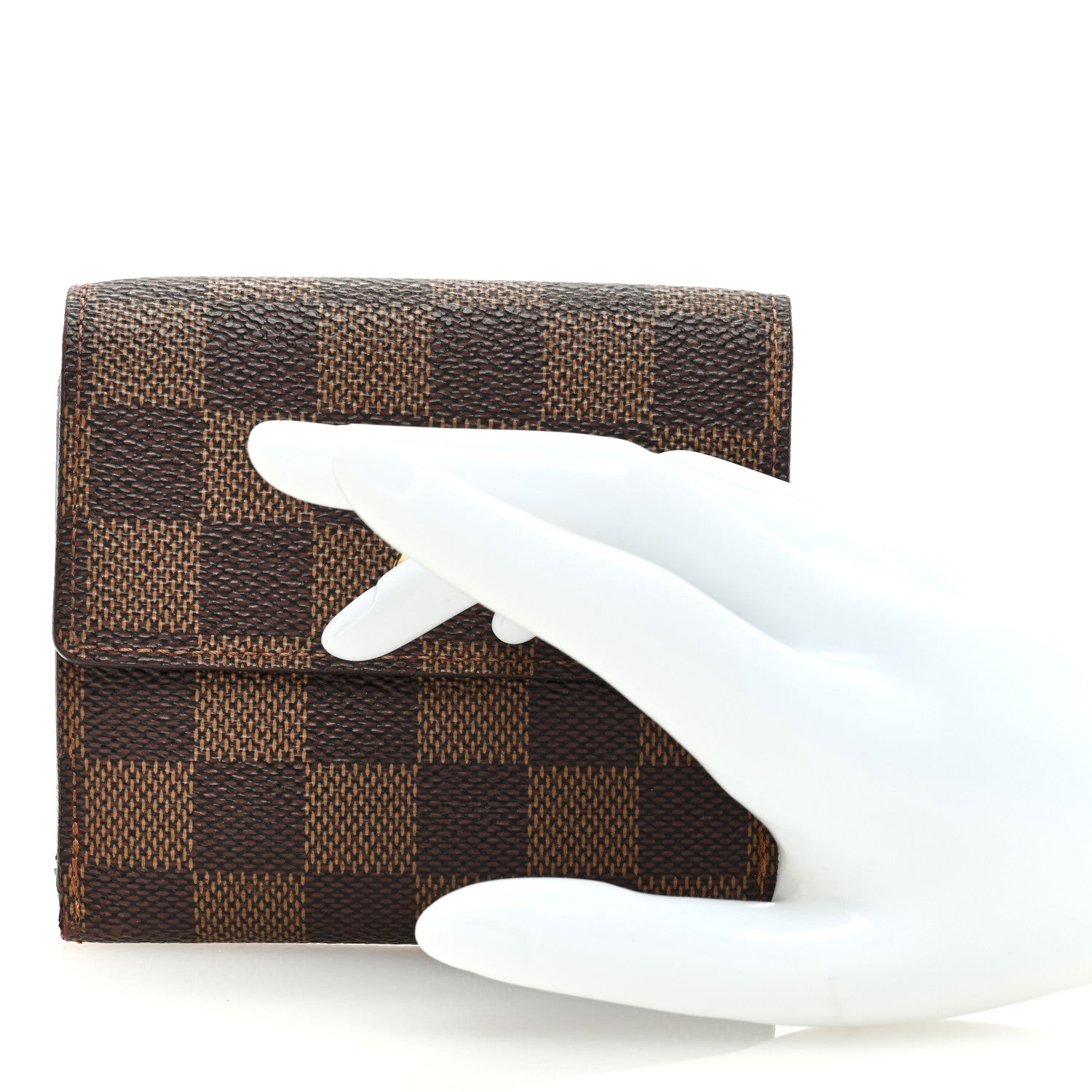 Louis Vuitton Damier Ebene Elise Wallet 2 of 7