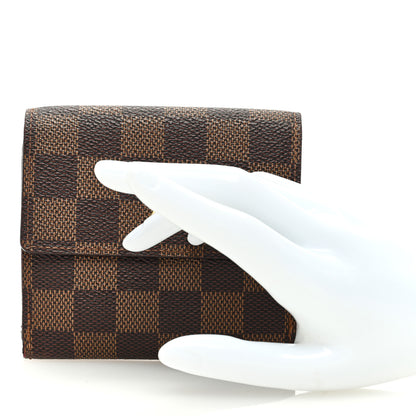 Louis Vuitton Damier Ebene Elise Wallet 2 of 7