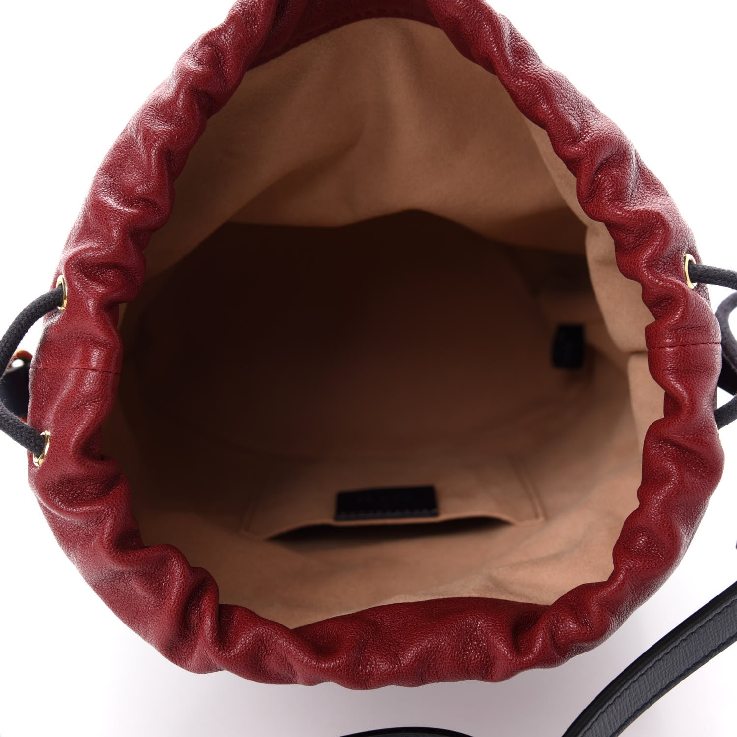 Gucci Azalea Sakai Be Green Calfskin Horsebit 1955 Drawstring Bucket Bag Blue New Cherry Red 5 of 10
