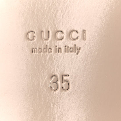 Gucci Monogram Jumbo GG Malaga Kid Womens Princetown Slippers 35 Camel Ebony New Acero Beige 8 of 11