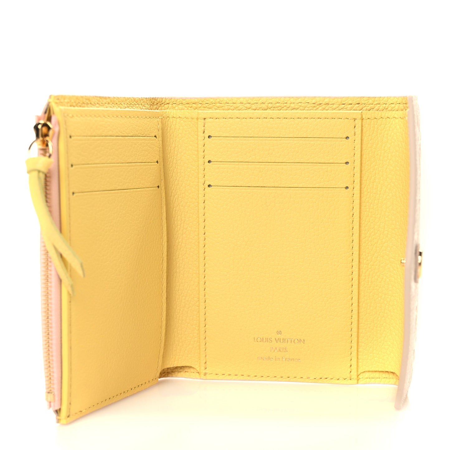 Empreinte Monogram Spring In The City Victorine Wallet Pink Beige Yellow