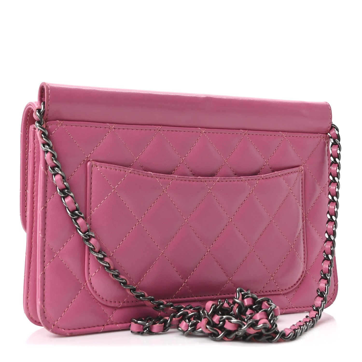 Chanel Lambskin Quilted Medium Crossing Times Flap Pink 3 of 11