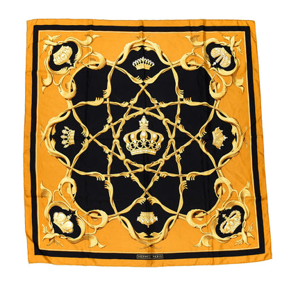 Hermes Silk Couronnes Crown Scarf 90 1 of 3