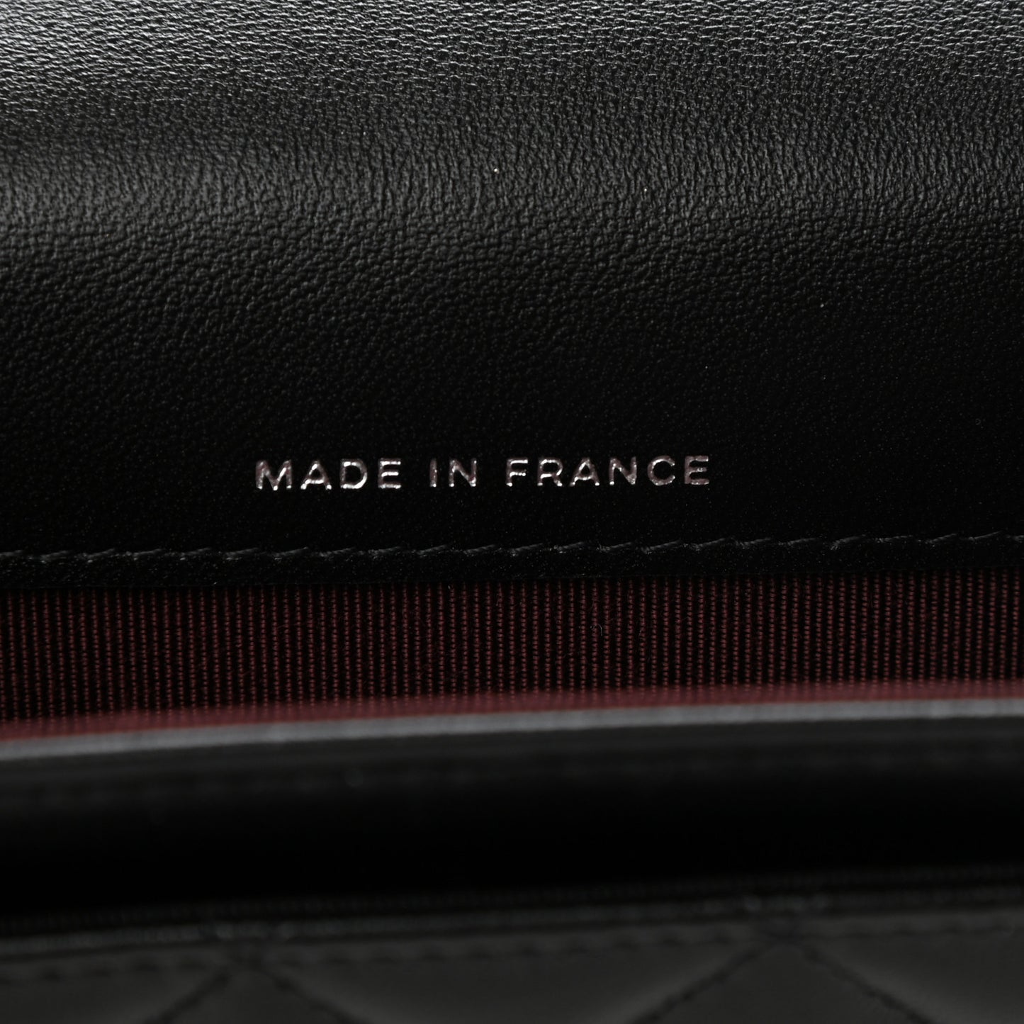 Lambskin Quilted Flap Card Holder Wallet Black