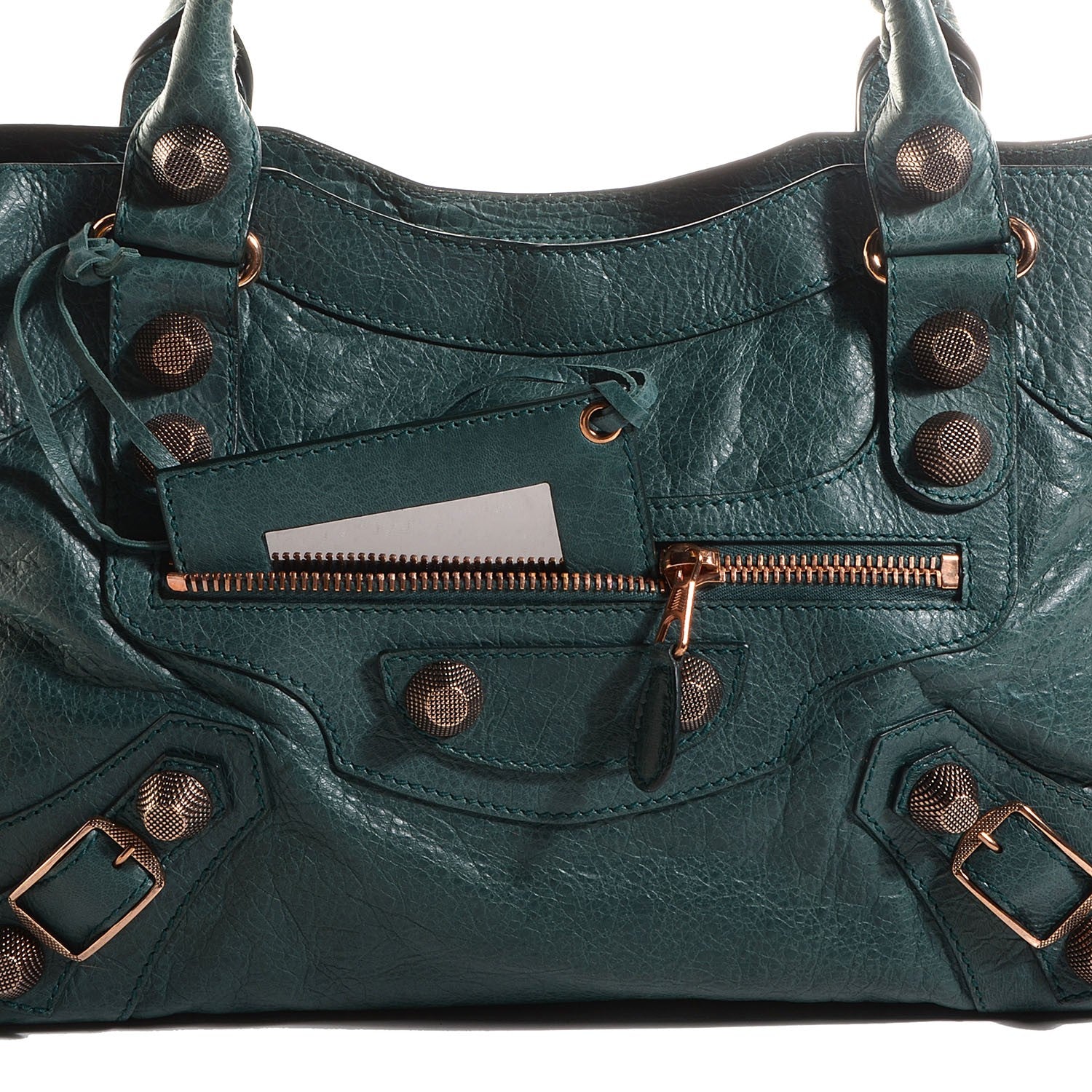 Balenciaga Agneau Giant 21 Rose Gold Hardware City Vert Menthe 11 of 12