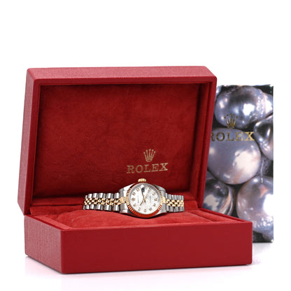 Rolex Stainless Steel 18K Yellow Gold Diamond 26mm Oyster Perpetual Datejust Watch Silver Jubilee 79173 5 of 5