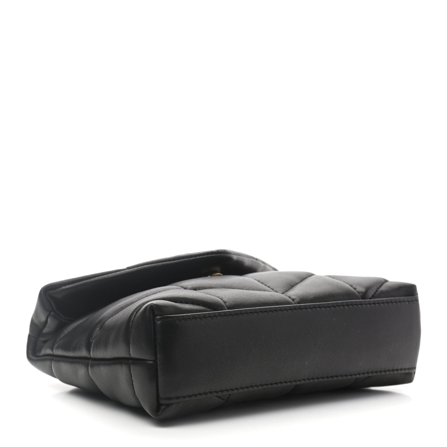 Lambskin Monogram Loulou Puffer Pouch Clutch Black