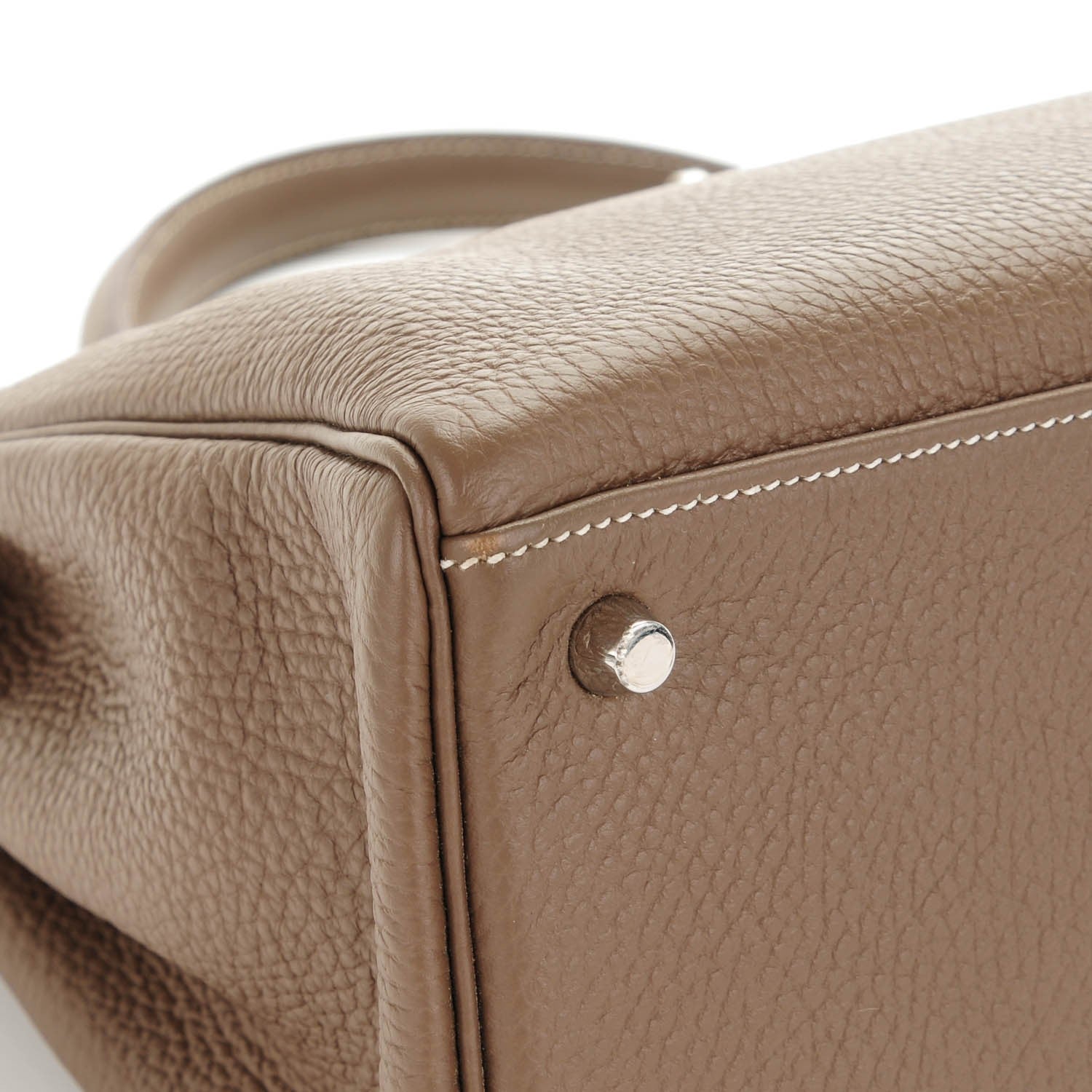 Hermes Taurillon Clemence Kelly Retourne 35 Etoupe 16 of 21