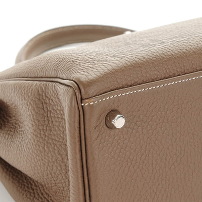 Hermes Taurillon Clemence Kelly Retourne 35 Etoupe 16 of 21