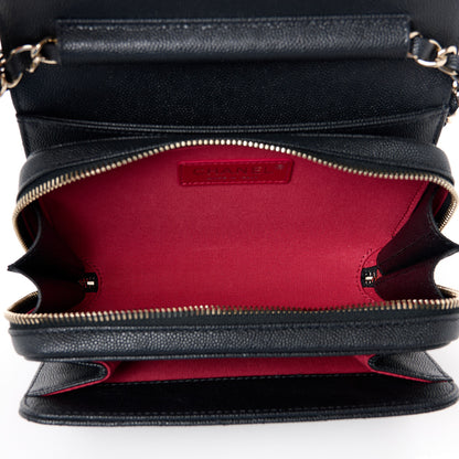 Chanel Caviar Quilted Like A Wallet Flap Black 5 of 12
