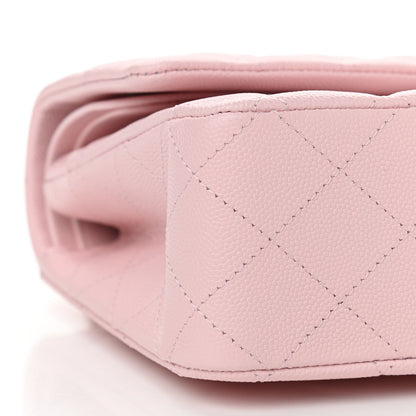 Chanel Caviar Quilted Medium Double Flap Light Pink 10 of 12