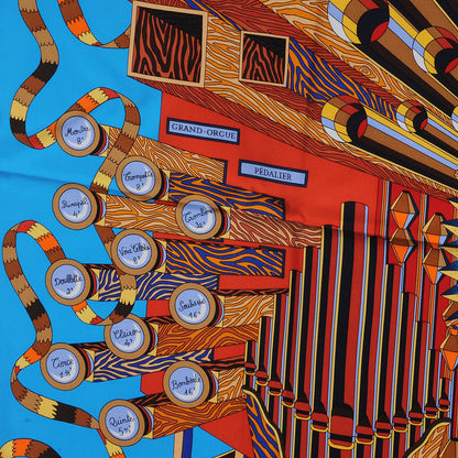 Hermes Silk Point D Orgue Scarf 90 6 of 9