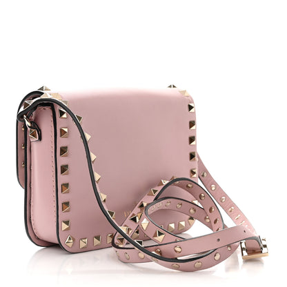 Valentino Garavani Vitello Rockstud Crossbody Bag Water Rose 3 of 9