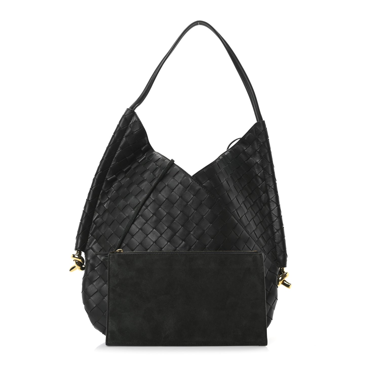 Nappa Intrecciato Medium Solstice Hobo Dark Green