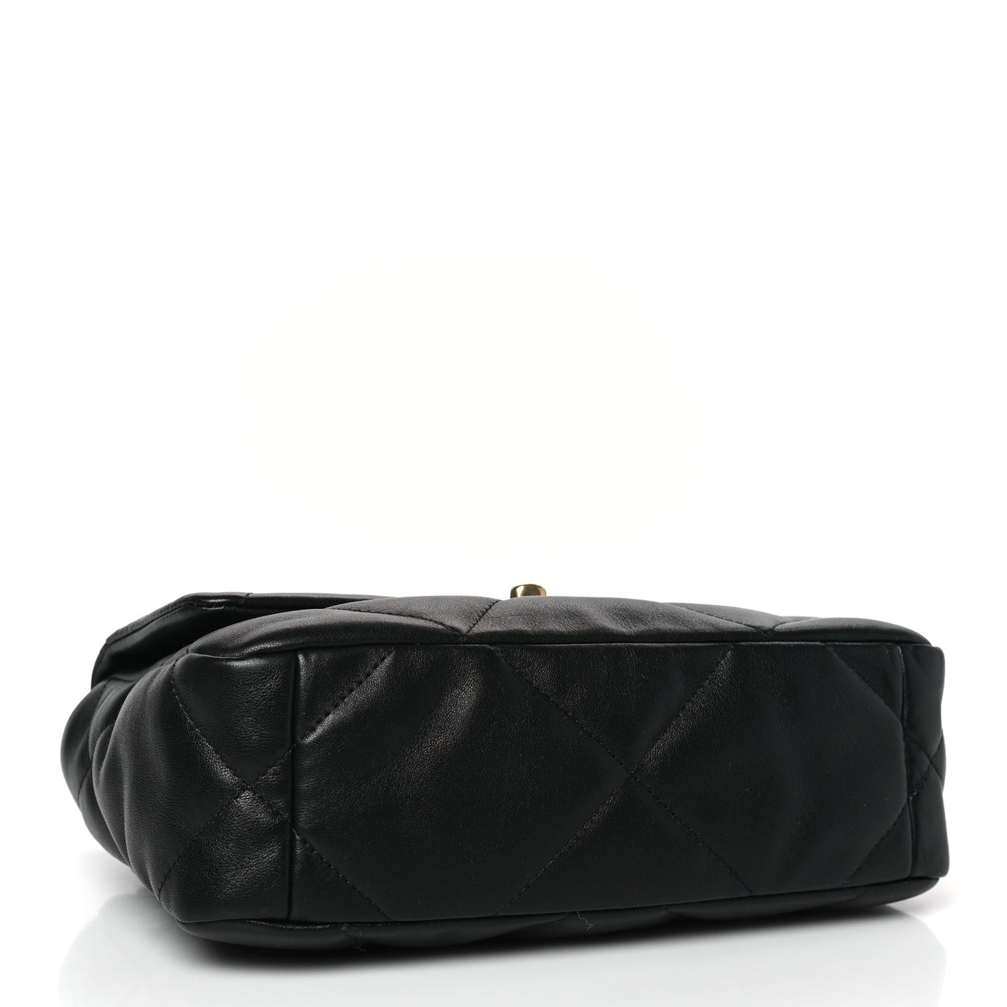 Lambskin Quilted Medium Chanel 19 Flap Black
