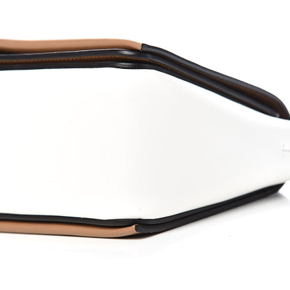 Celine Shiny Smooth Calfskin Medium Frame Shoulder Bag Tan Optic White 9 of 10