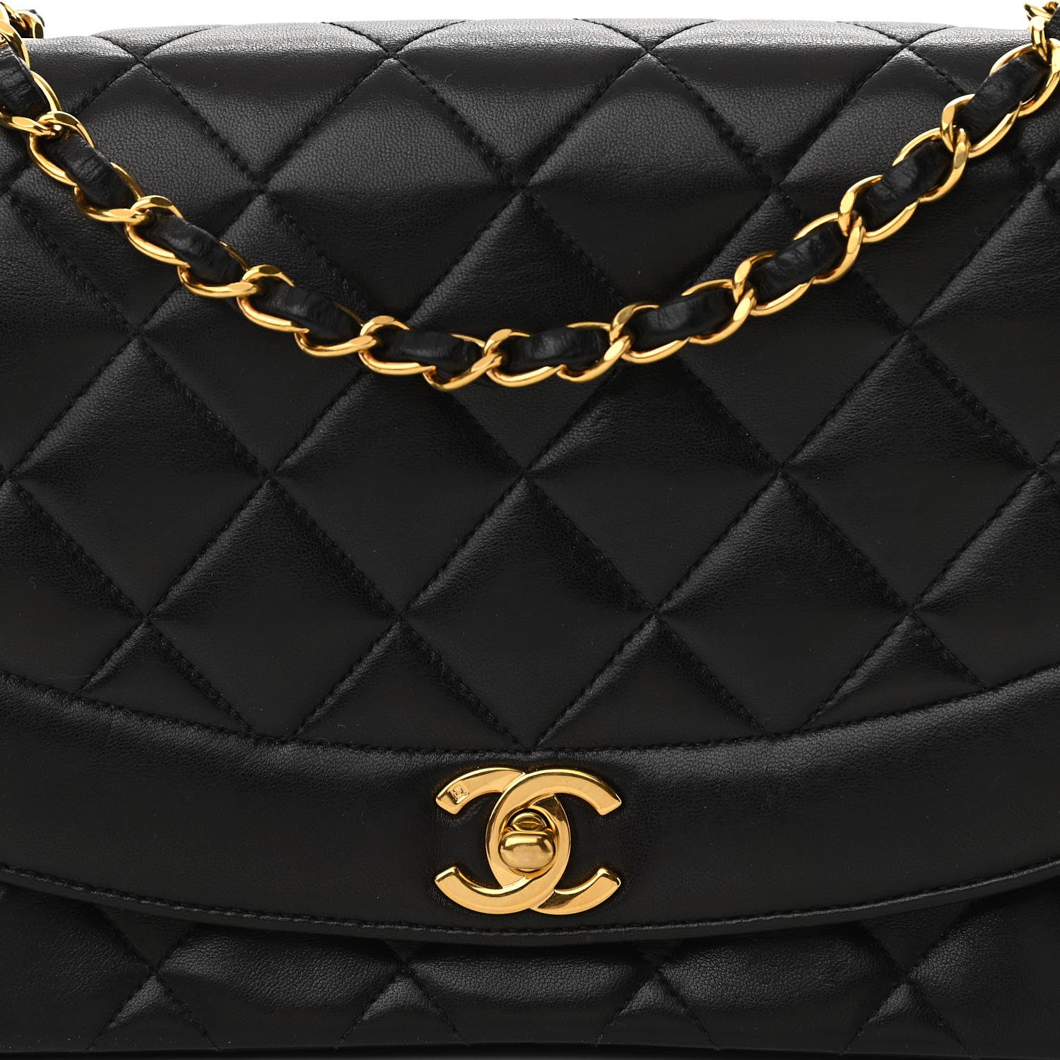 Chanel Lambskin Quilted Medium Single Flap Black 8 of 12