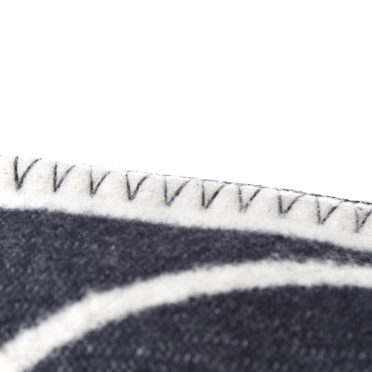Chanel Merino Wool Cashmere CC Pillow Navy Blue 5 of 6