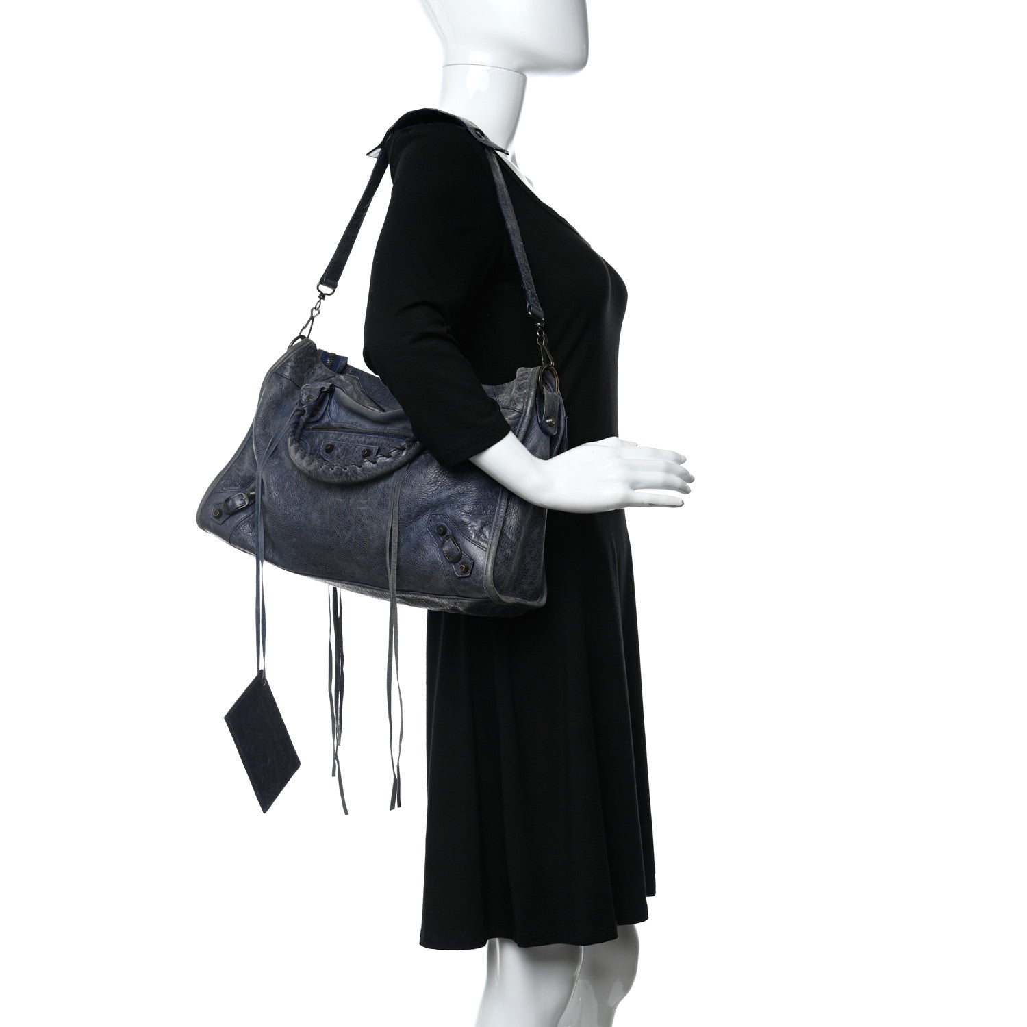 Balenciaga Agneau Classic Hardware City Bleu Roi 2 of 12